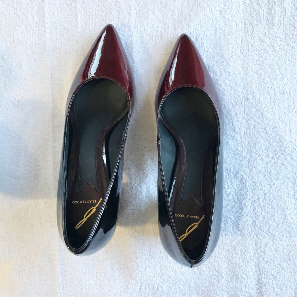 SOLD Brian Atwood Pointed Toe Pumps Heel Ombre - Picture 4 of 6